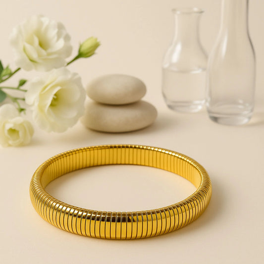 Gold Tubogas Flex Bracelet