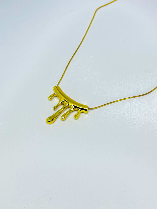 Dripping Gold Necklace
