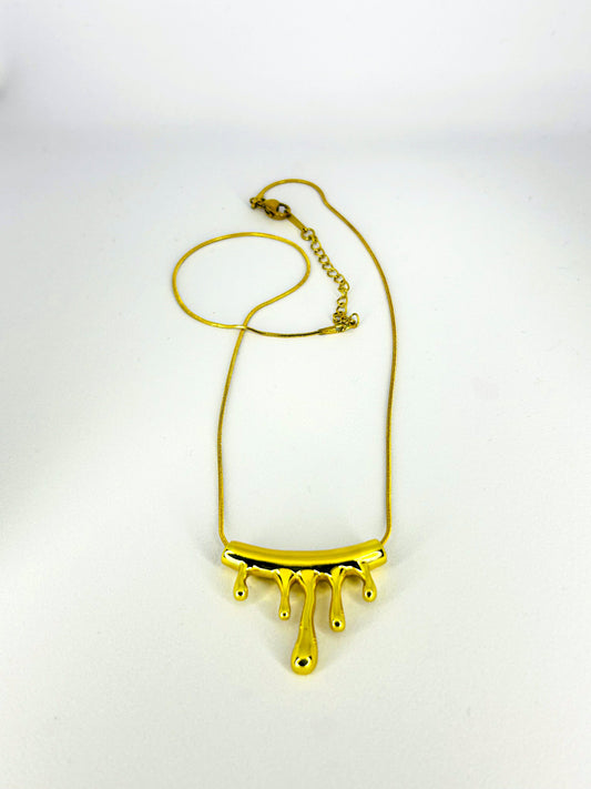 Dripping Gold Necklace