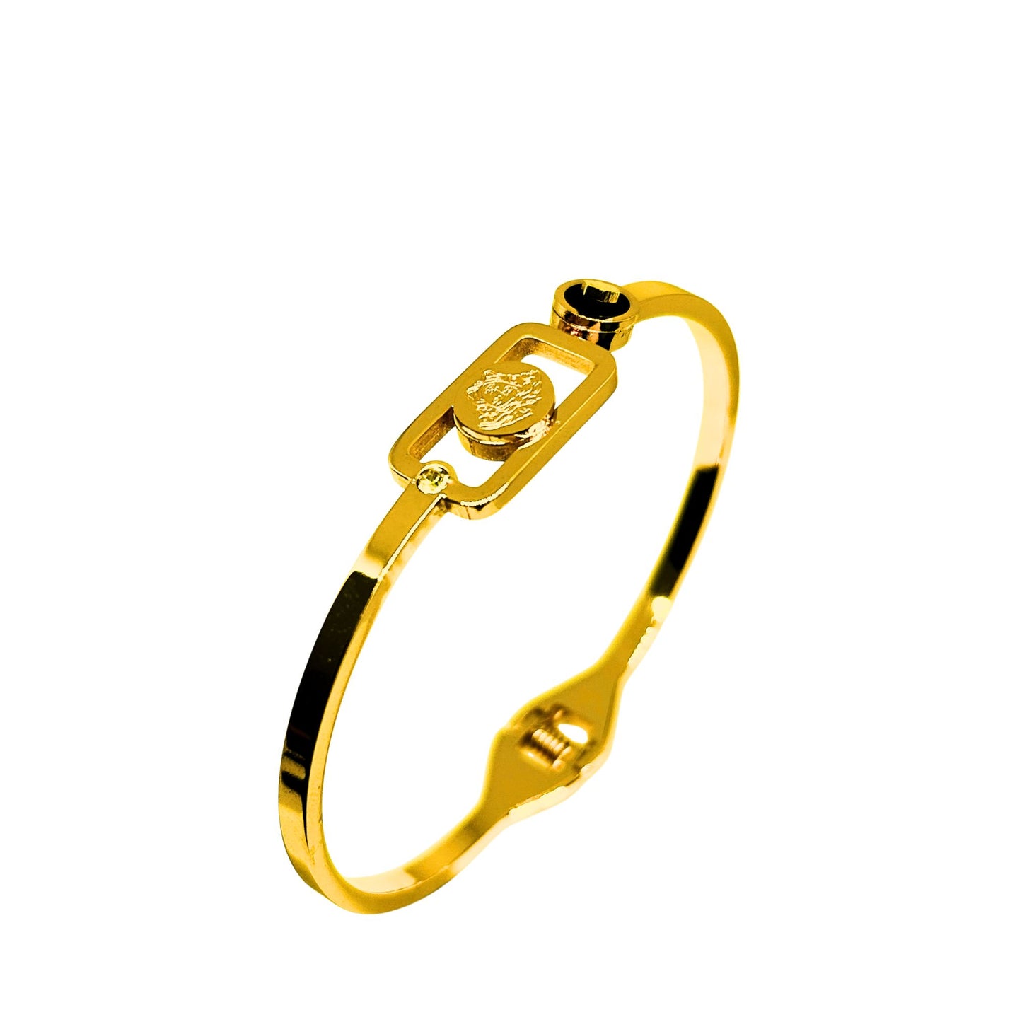 Luxury Gold Medusa Cuff Bracelet - Designer Inspired Open Bangle