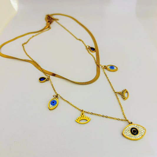 Evil Eye Protection Charm Necklace